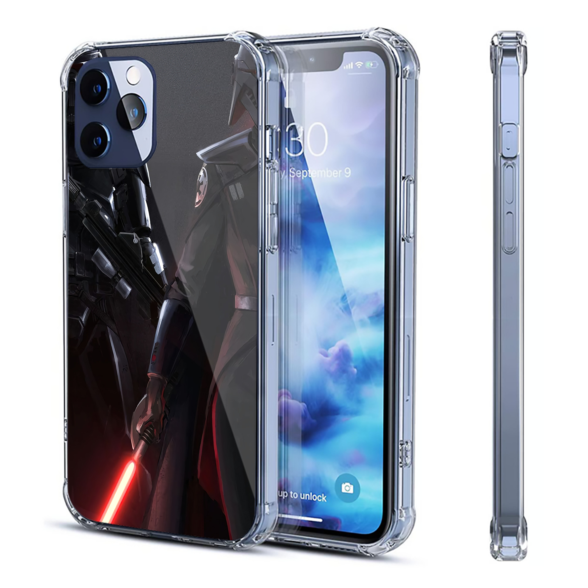 （画像用） スター・ウォーズ Star Wars 【iPhone 12シリーズ対応】透明スマホケース（クリアソフトケース）